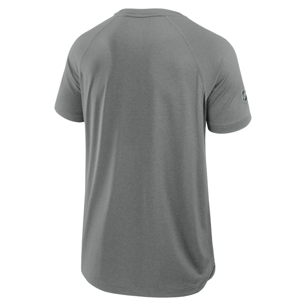 NHL Heather Gray Edmonton Oilers Fanatics 2025 Stanley Cup Playoffs Authentic Pro Rink Performance T-Shirt