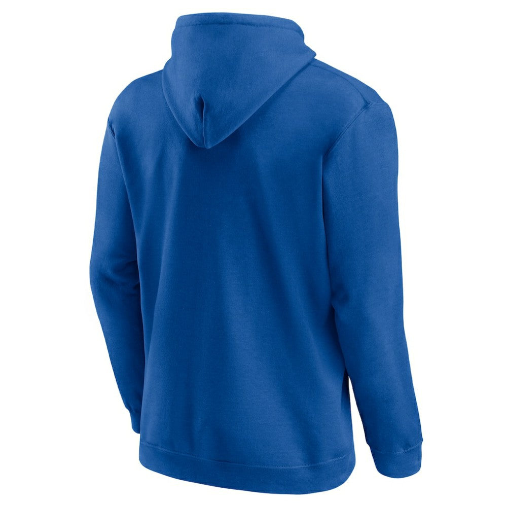 NHL Royal Edmonton Oilers Fanatics 2025 Stanley Cup Playoffs Breakout Fleece Pullover Hoodie