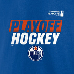 NHL Royal Edmonton Oilers Fanatics 2025 Stanley Cup Playoffs Breakout Fleece Pullover Hoodie