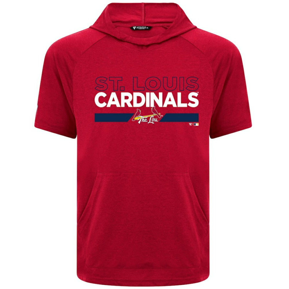 MLB St. Louis Cardinals Levelwear City Connect Phase No Hitter Short Sleeve Pullover Hoodie