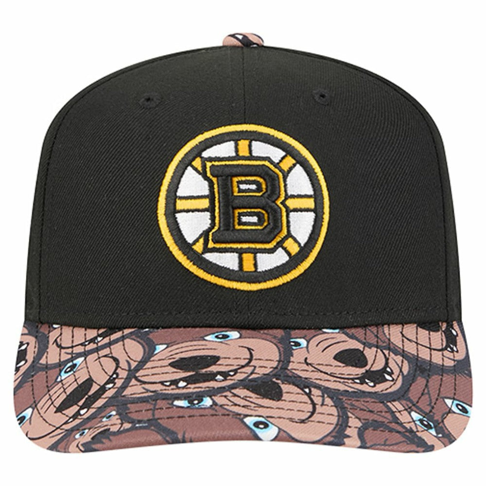 NHL Black Boston Bruins New Era Mascot Visor 9SEVENTY Adjustable Hat