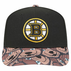 NHL Black Boston Bruins New Era Mascot Visor 9SEVENTY Adjustable Hat