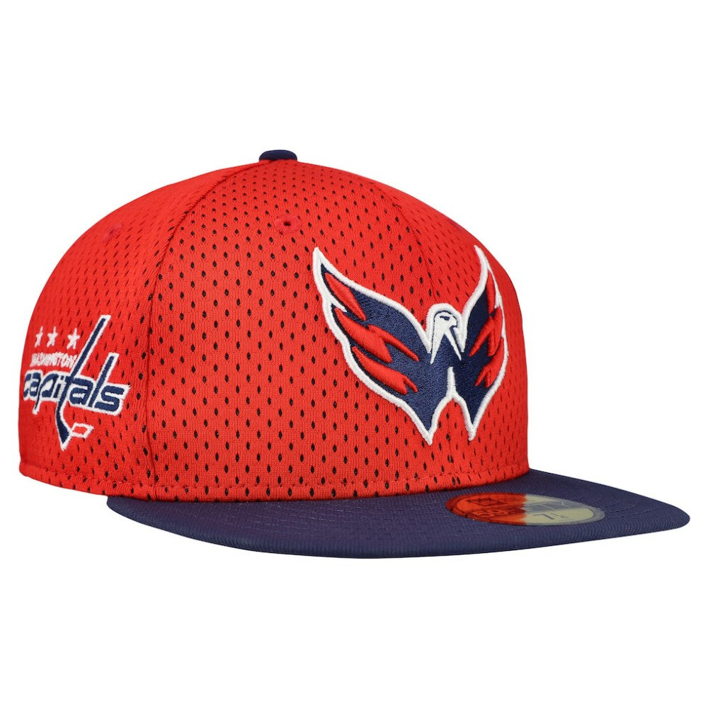 NHL Red/Navy Washington Capitals New Era Mesh Crown Two-Tone 59FIFTY Fitted Hat