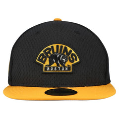 NHL Black/Gold Boston Bruins New Era Mesh Crown Two-Tone 59FIFTY Fitted Hat