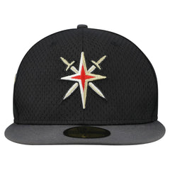 NHL Black/Gray Vegas Golden Knights New Era Mesh Crown Two-Tone 59FIFTY Fitted Hat