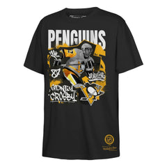 NHL Black Sidney Crosby Pittsburgh Penguins Mitchell & Ness Youth Photo Reel Graphic T-Shirt