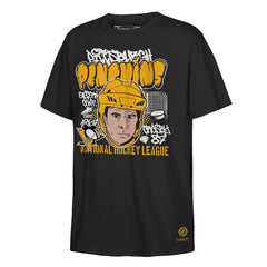 NHL Black Sidney Crosby Pittsburgh Penguins Mitchell & Ness Youth Caricature T-Shirt