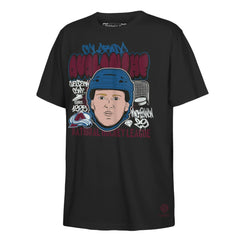 NHL Black Nathan MacKinnon Colorado Avalanche Mitchell & Ness Youth Caricature T-Shirt