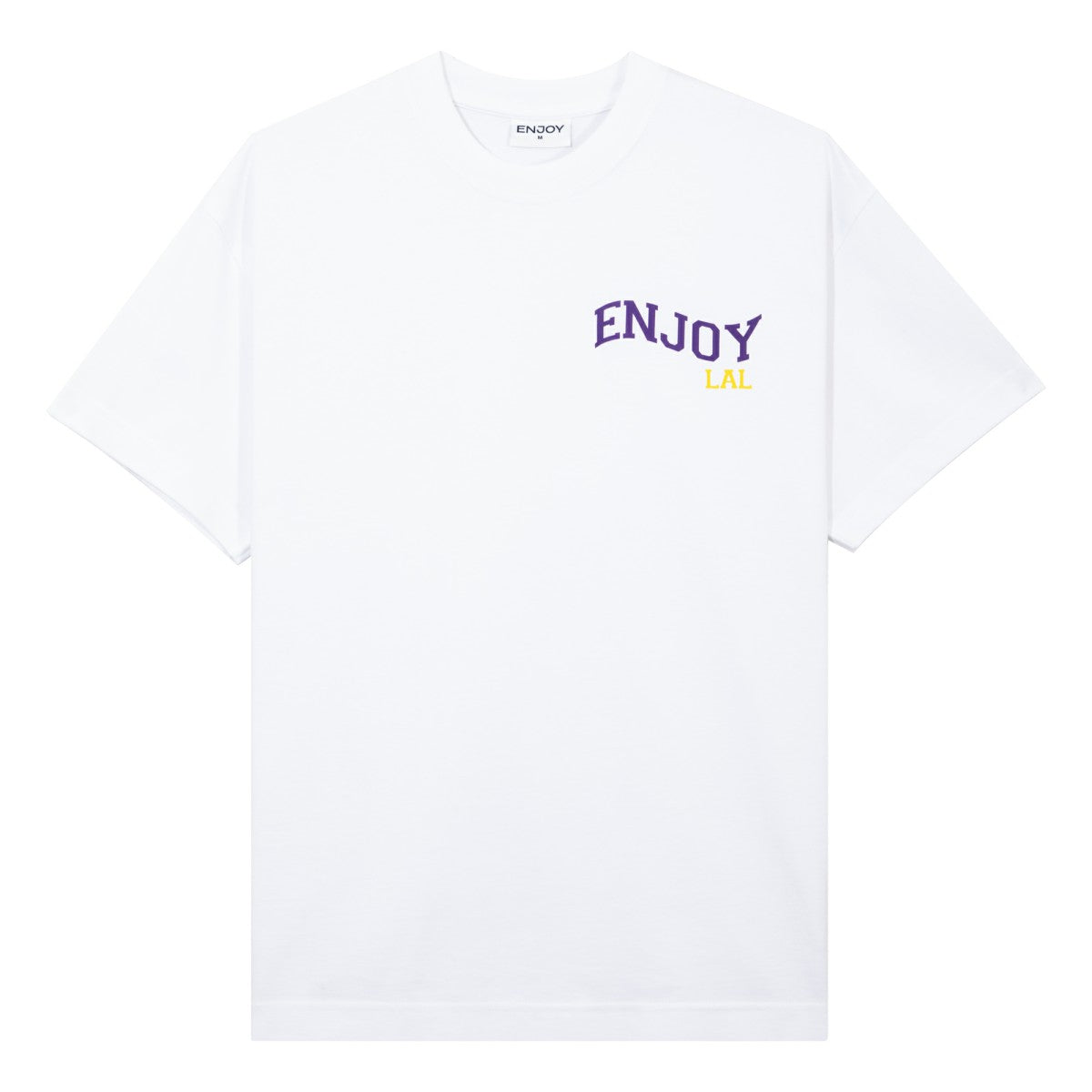 NBA Enjoy Basketball x Los Angeles Lakers Unisex Hoop Enthusiast Capsule Collection T-Shirt - White for sale