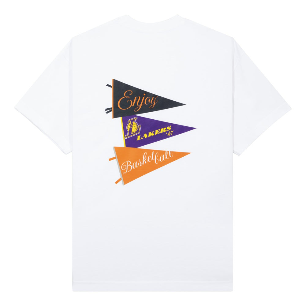 NBA Enjoy Basketball x Los Angeles Lakers Unisex Hoop Enthusiast Capsule Collection T-Shirt - White for sale