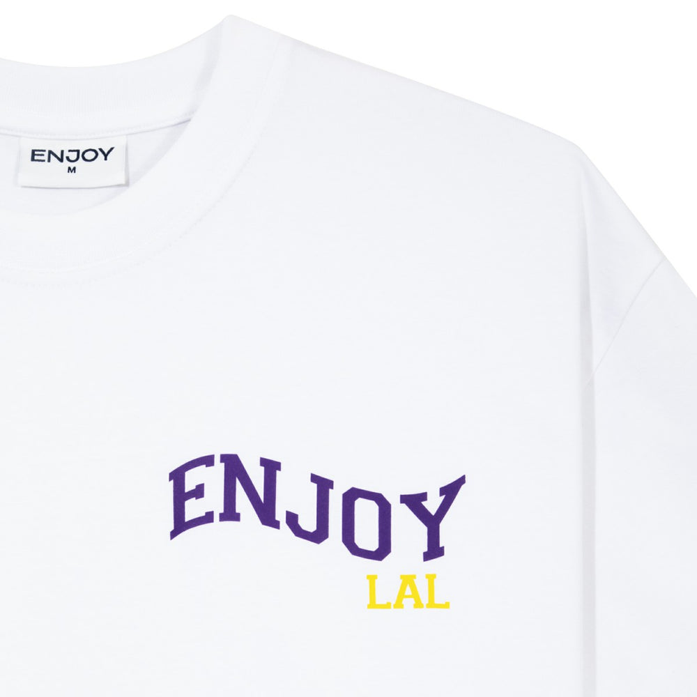NBA Enjoy Basketball x Los Angeles Lakers Unisex Hoop Enthusiast Capsule Collection T-Shirt - White for sale