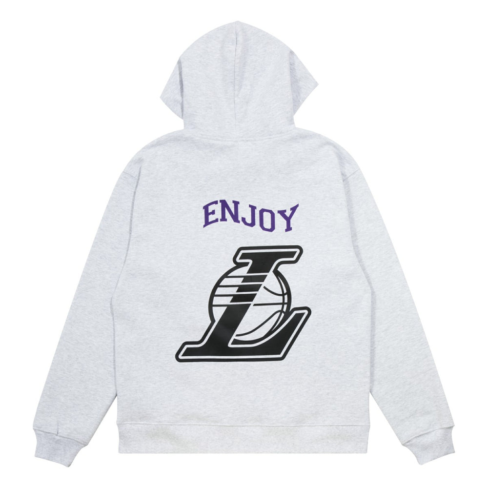 NBA Enjoy Basketball x Los Angeles Lakers Unisex Hoop Enthusiast Capsule Collection Pullover Hoodie - Heather Gray shop