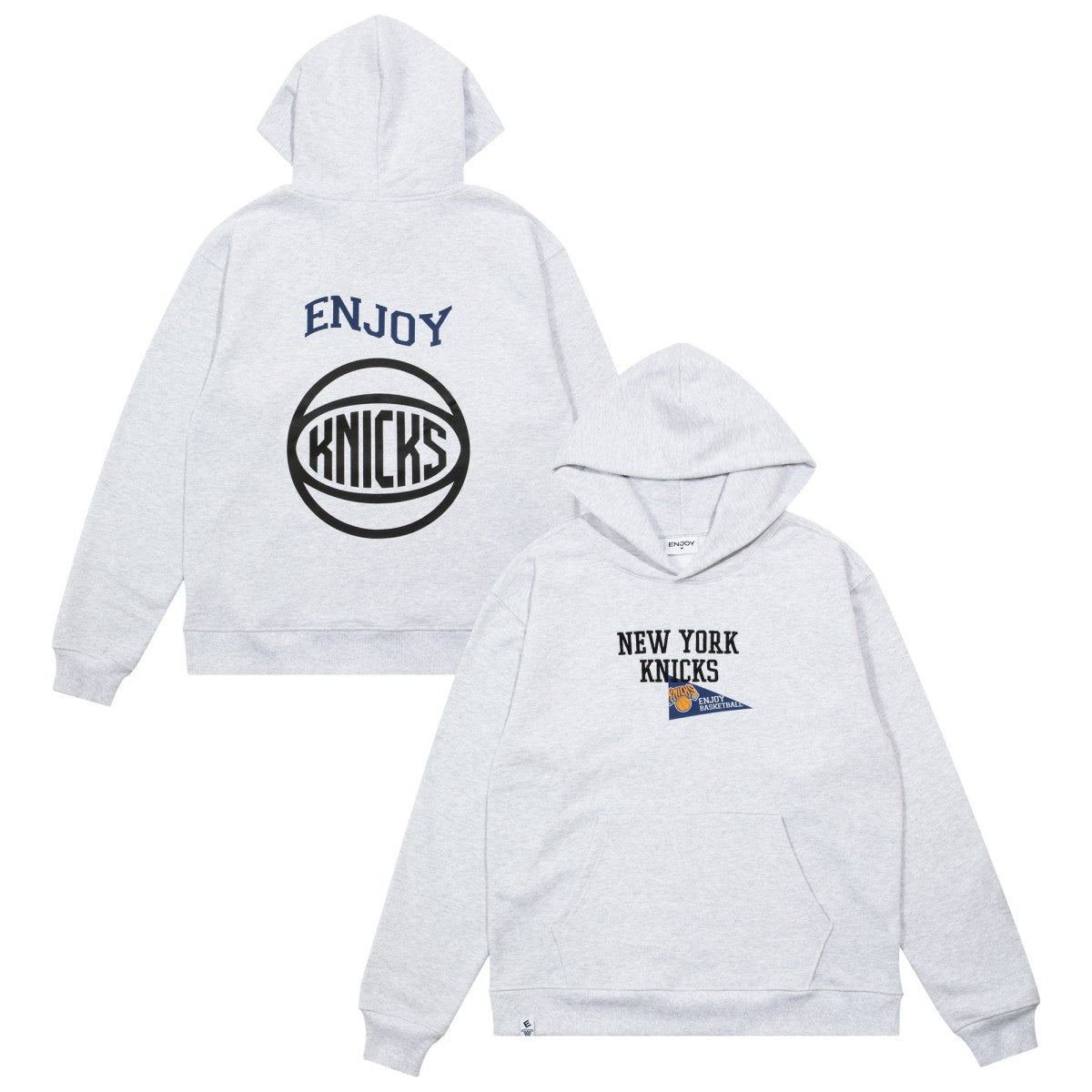 NBA Enjoy Basketball x New York Knicks Unisex Hoop Enthusiast Capsule Collection Pullover Hoodie - Heather Gray outlet