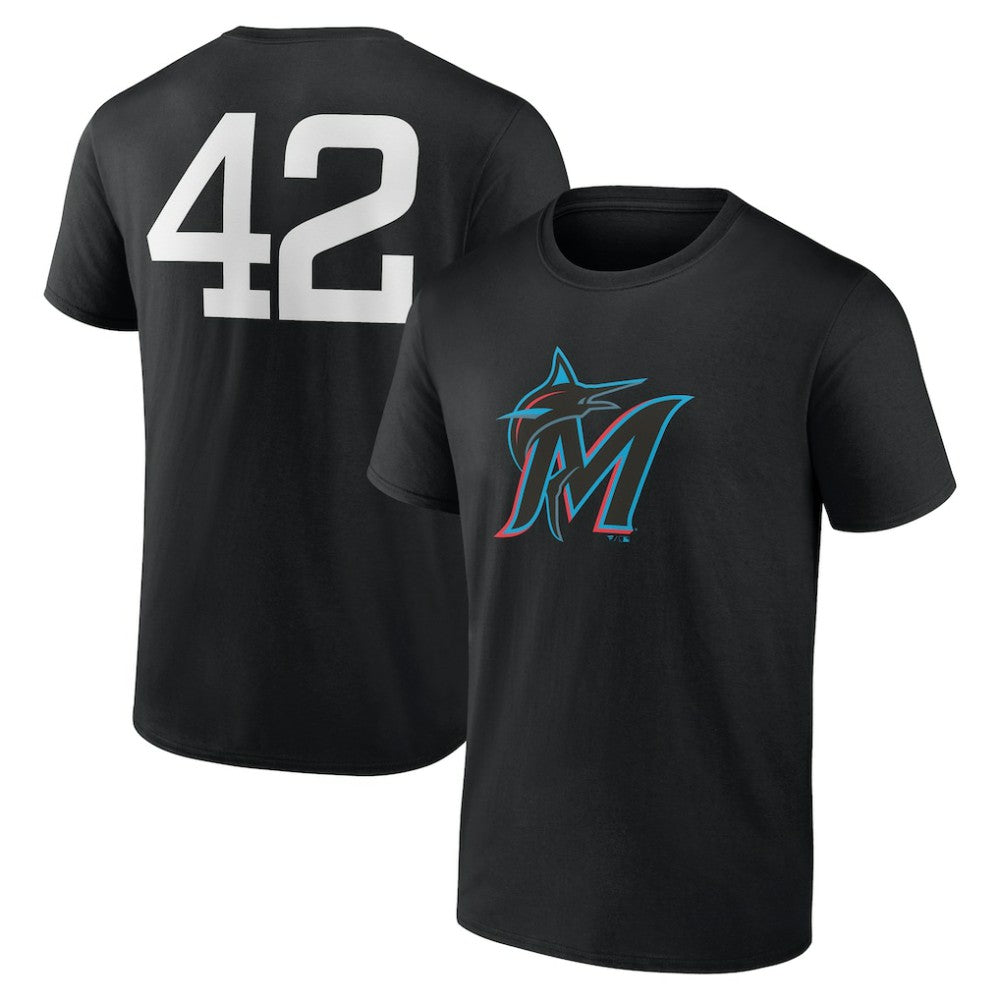 MLB Miami Marlins Jackie Robinson Day Name & Number T-Shirt