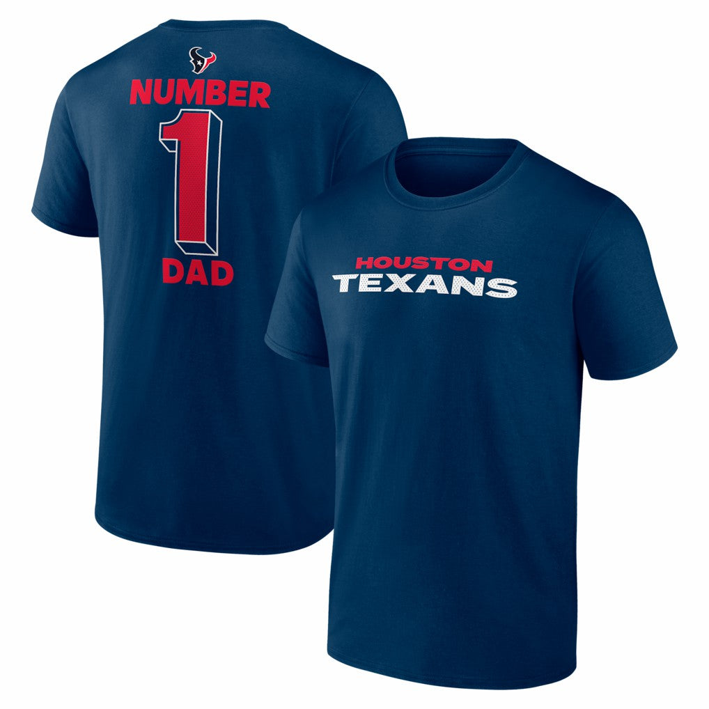 #1 Dad Jersey T-Shirt - Houston Texans