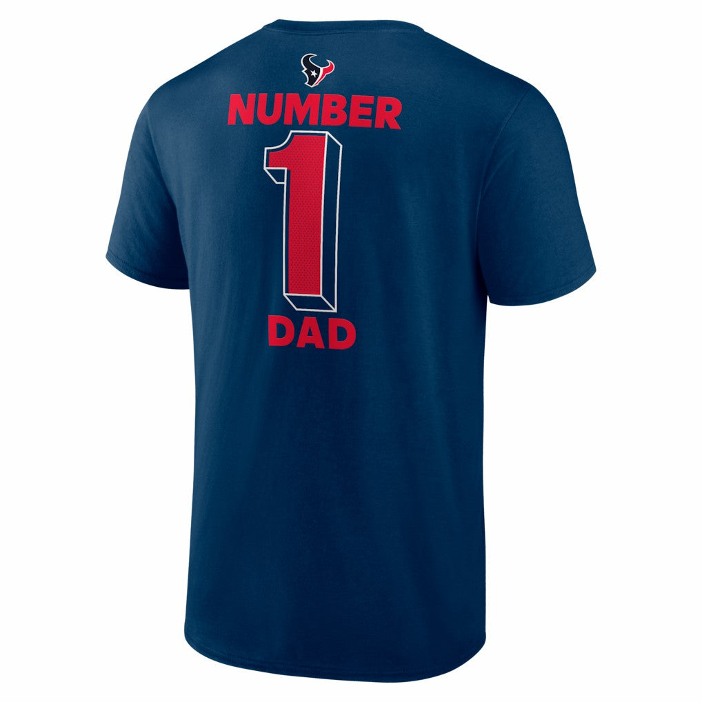 #1 Dad Jersey T-Shirt - Houston Texans