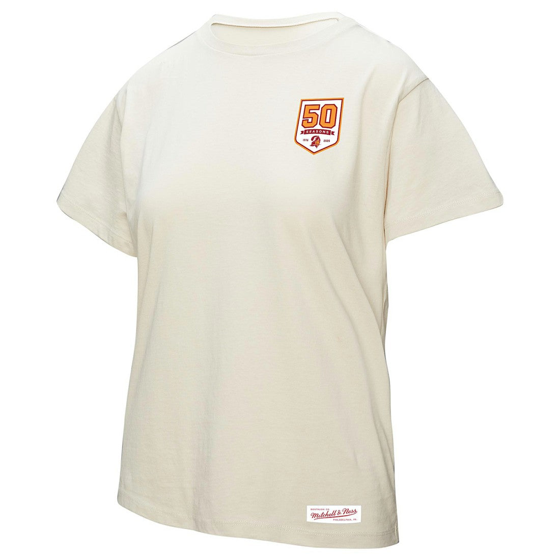 Women's 50th Season Pirate Oversized Boyfriend T-Shirt - Tampa Bay Buccaneers
