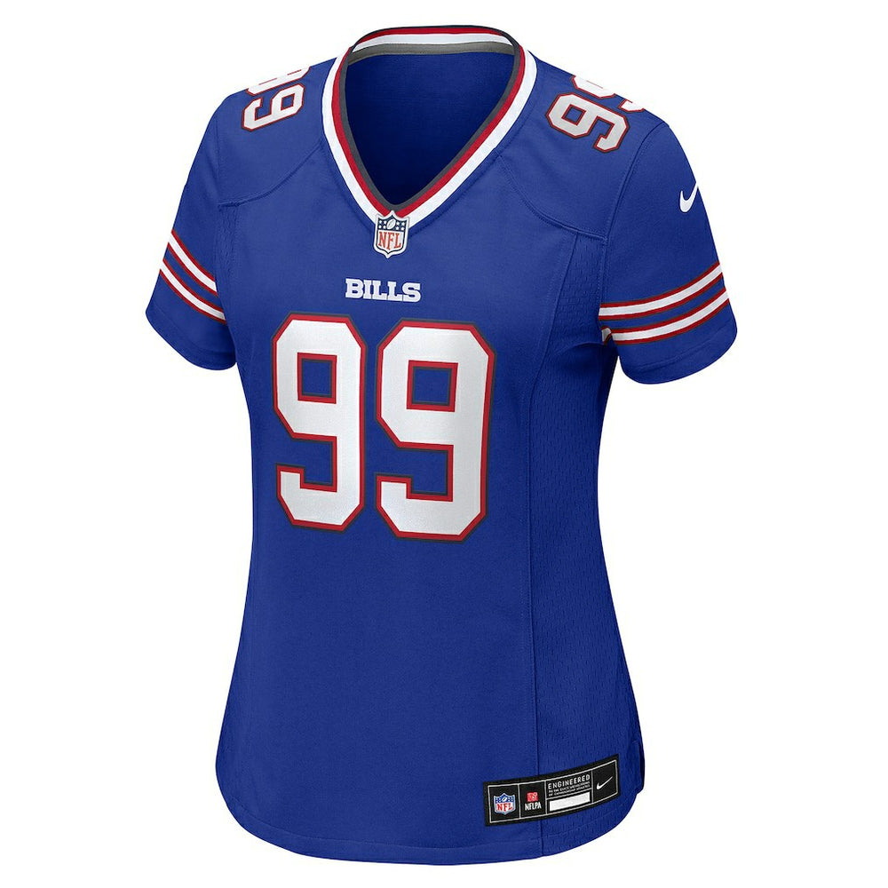 Larry Ogunjobi  Women's Team Game Jersey - Buffalo Bills