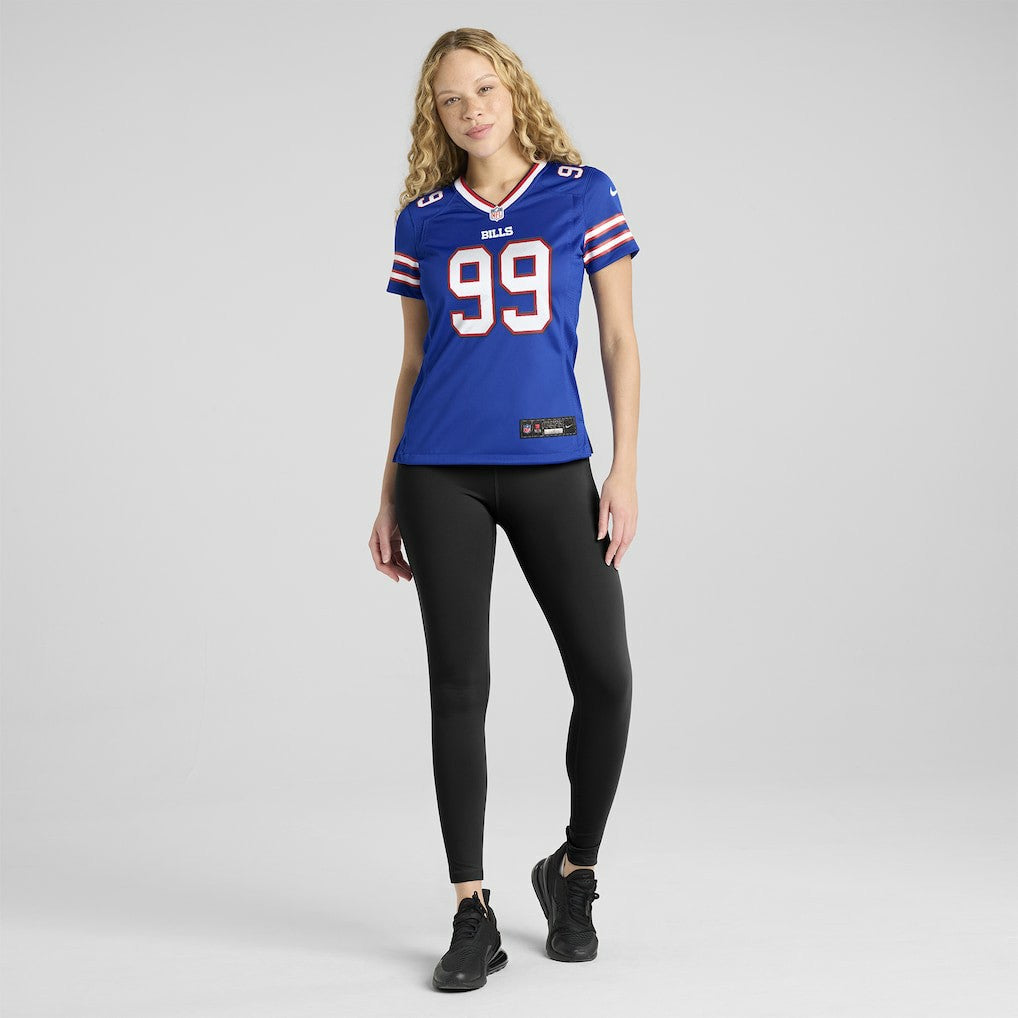 Larry Ogunjobi  Women's Team Game Jersey - Buffalo Bills