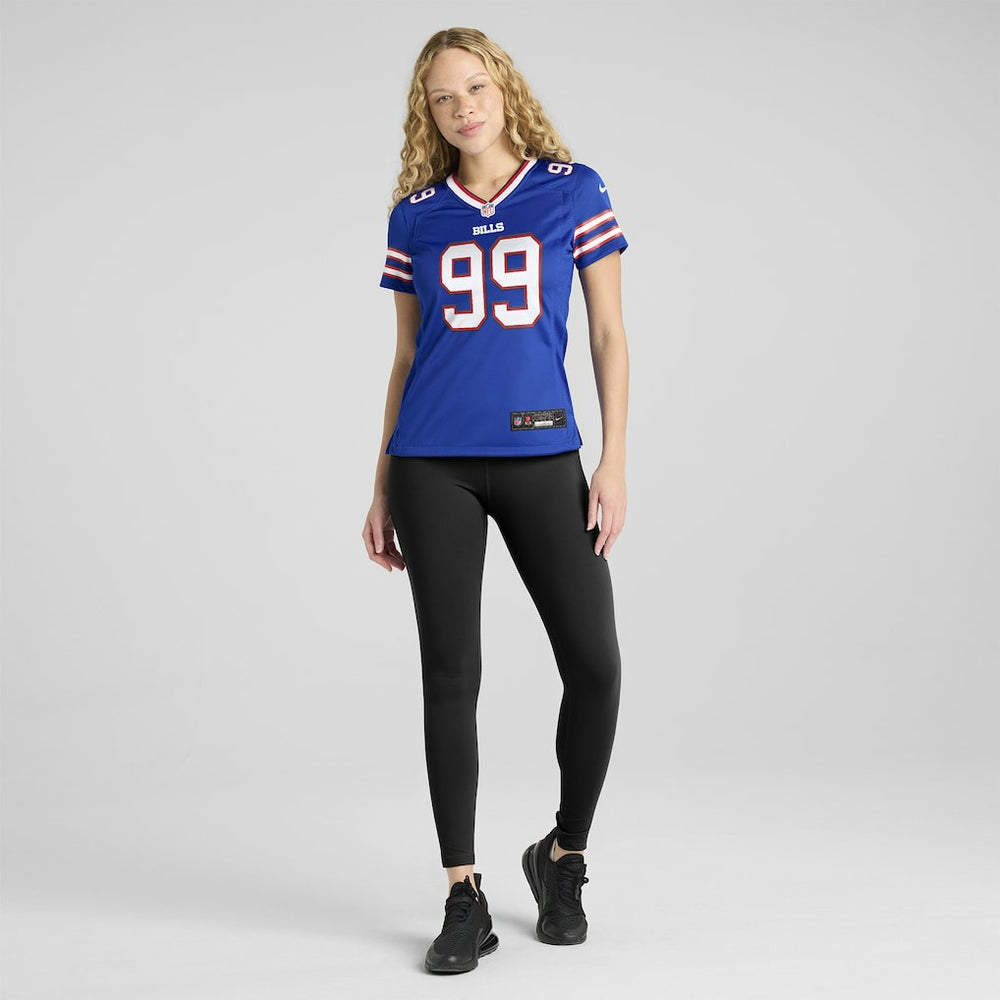 Larry Ogunjobi  Women's Team Game Jersey - Buffalo Bills