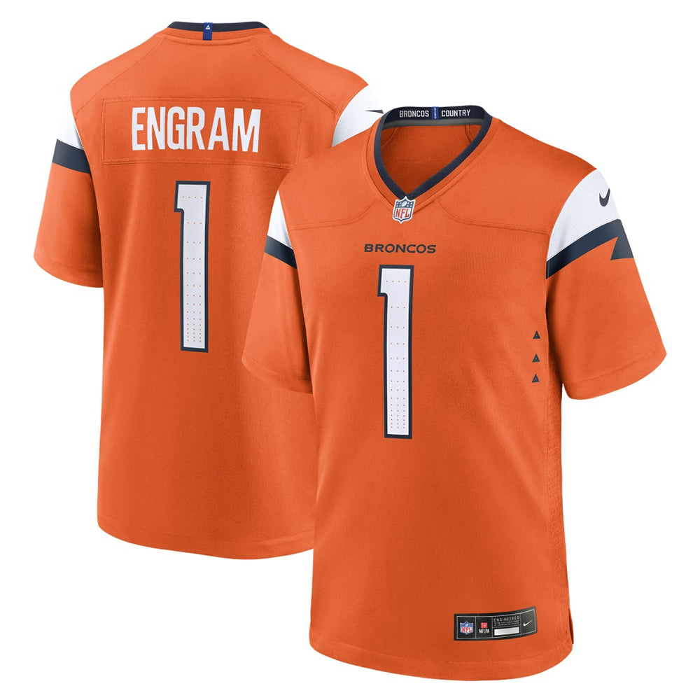 Evan Engram  Team Game Jersey - Denver Broncos