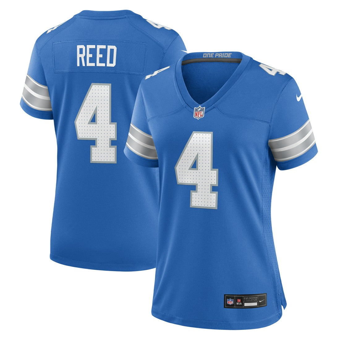 D.J. Reed  Women's Team Game Jersey - Detroit Lions