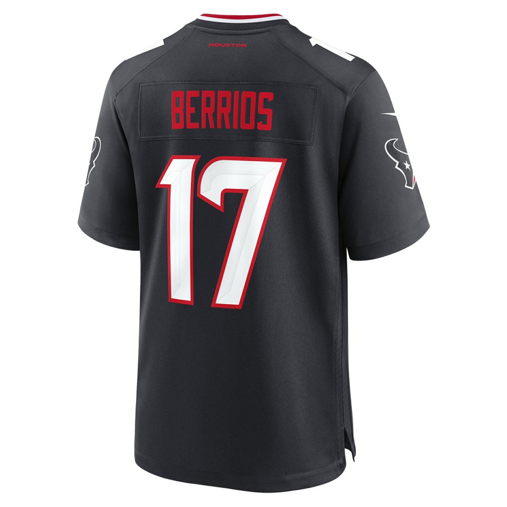 Braxton Berrios  Team Game Jersey - Houston Texans
