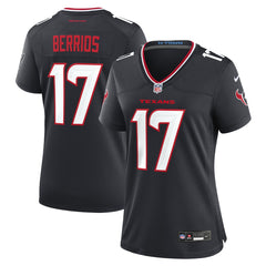 Braxton Berrios  Women's Team Game Jersey - Houston Texans