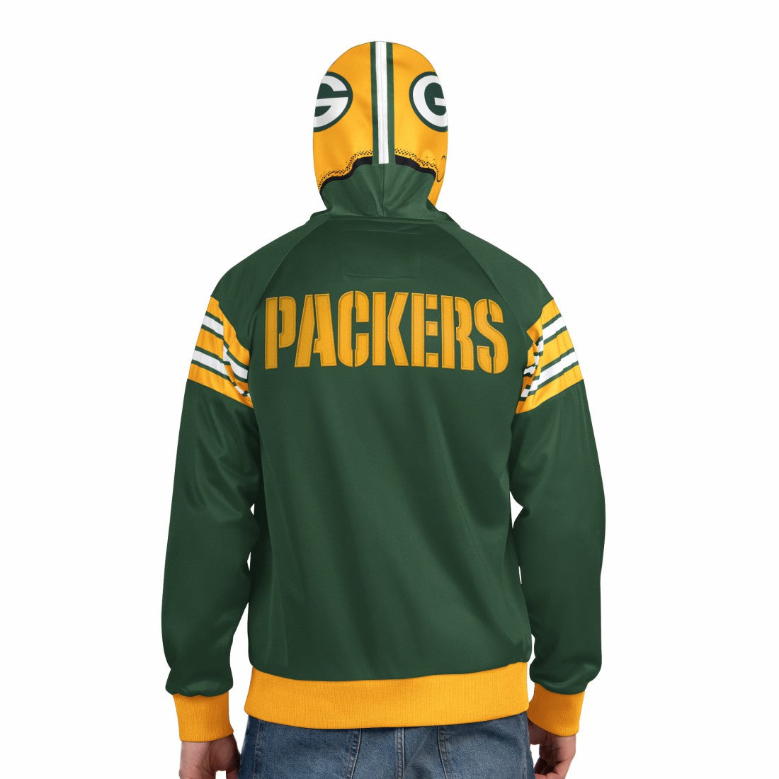 Pro Player Helmet Full-Zip Hooded Track Jacket - Green Bay Packers