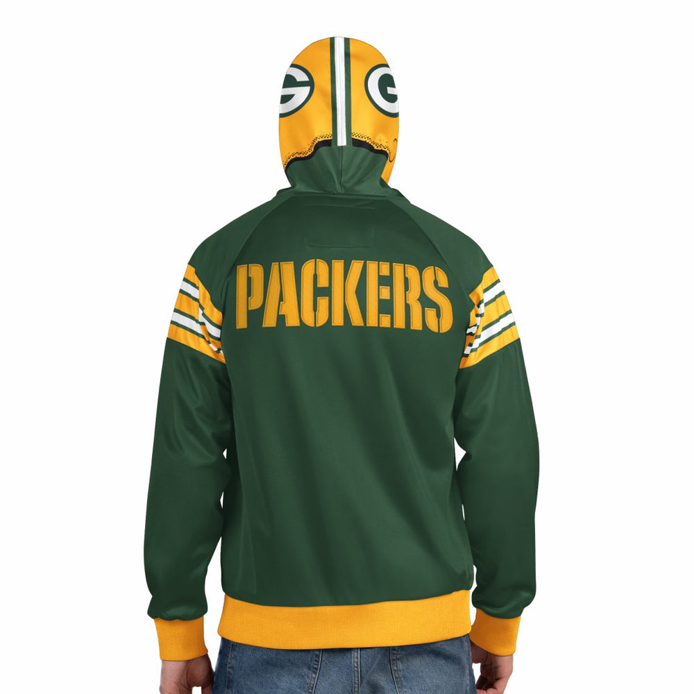 Pro Player Helmet Full-Zip Hooded Track Jacket - Green Bay Packers