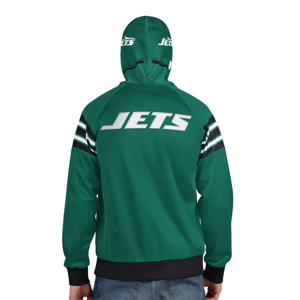 Pro Player Helmet Full-Zip Hooded Track Jacket - New York Jets
