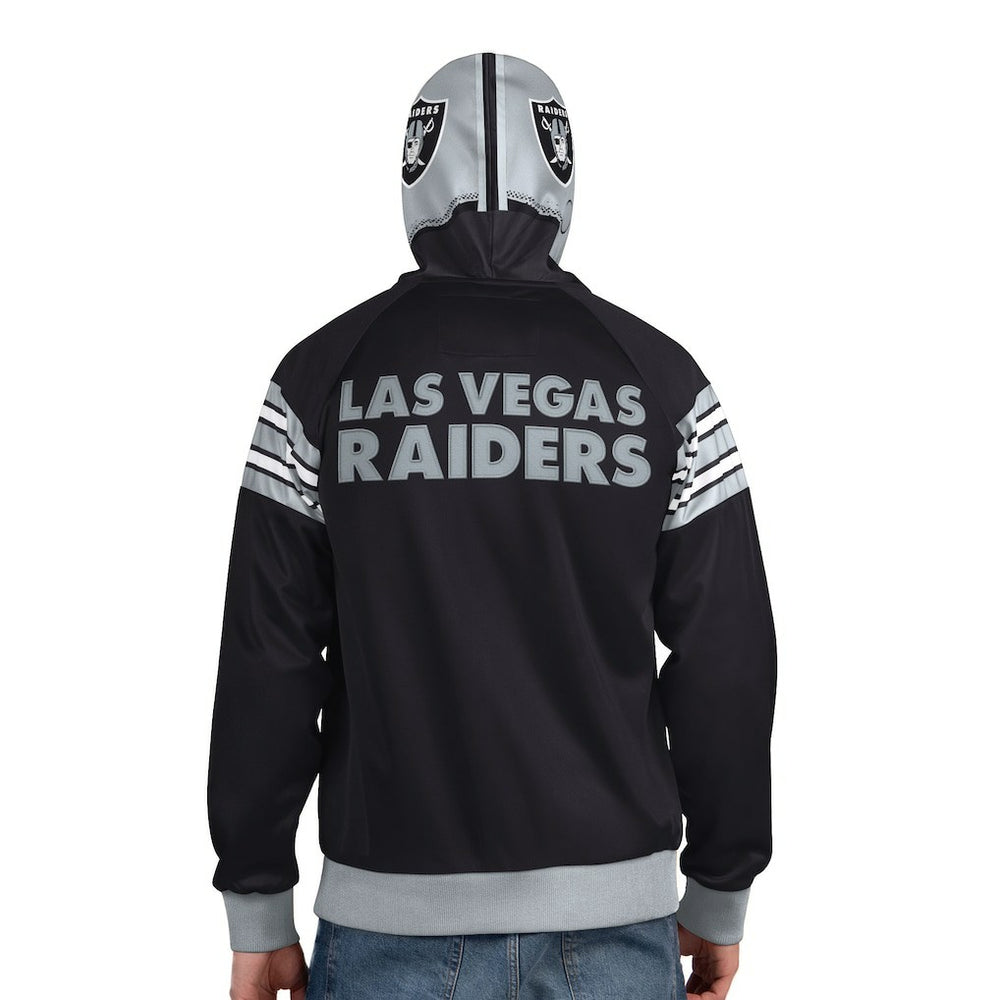 Pro Player Helmet Full-Zip Hooded Track Jacket - Las Vegas Raiders