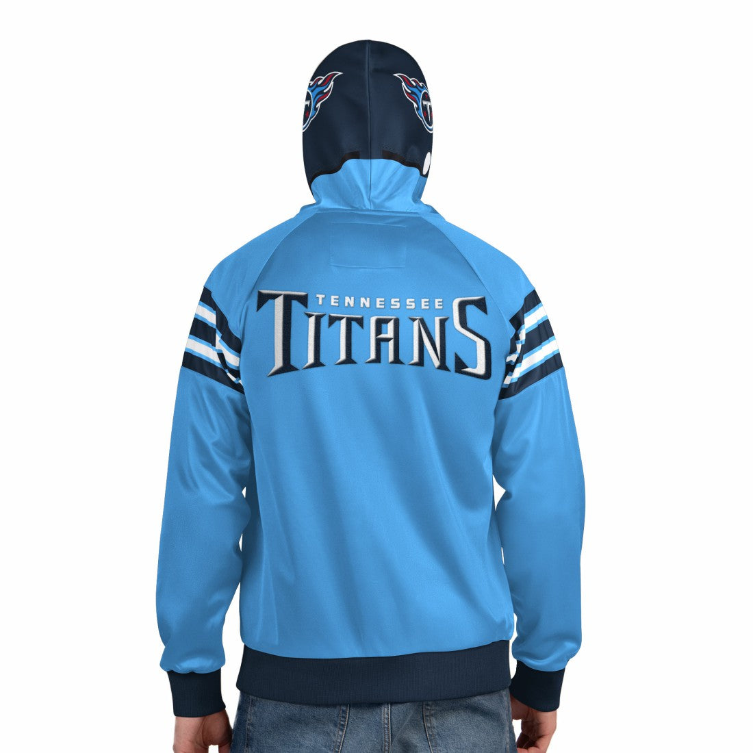 Pro Player Helmet Full-Zip Hooded Track Jacket - Tennessee Titans