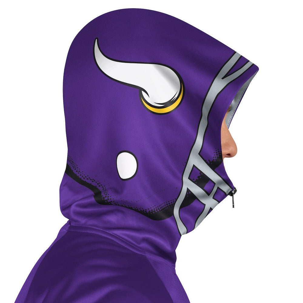 Pro Player Helmet Full-Zip Hooded Track Jacket - Minnesota Vikings