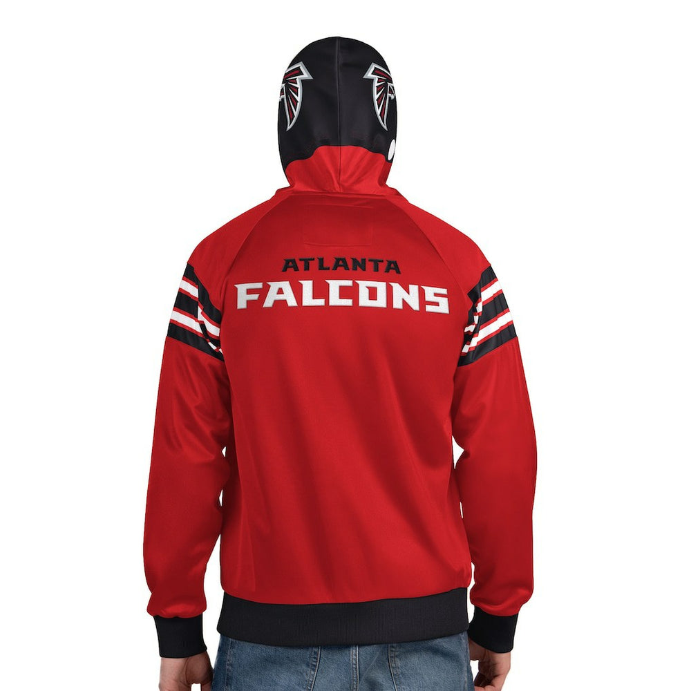 Pro Player Helmet Full-Zip Hooded Track Jacket - Atlanta Falcons
