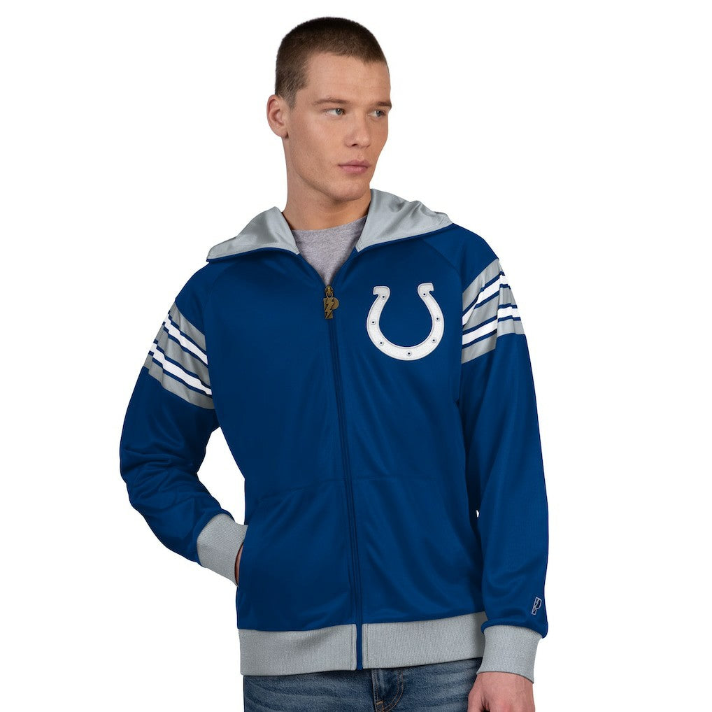 Pro Player Helmet Full-Zip Hooded Track Jacket - Indianapolis Colts