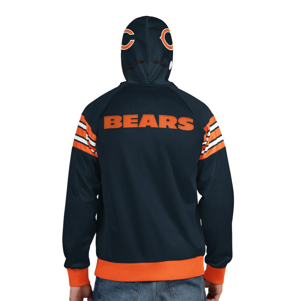 Pro Player Helmet Full-Zip Hooded Track Jacket - Chicago Bears