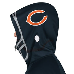 Pro Player Helmet Full-Zip Hooded Track Jacket - Chicago Bears