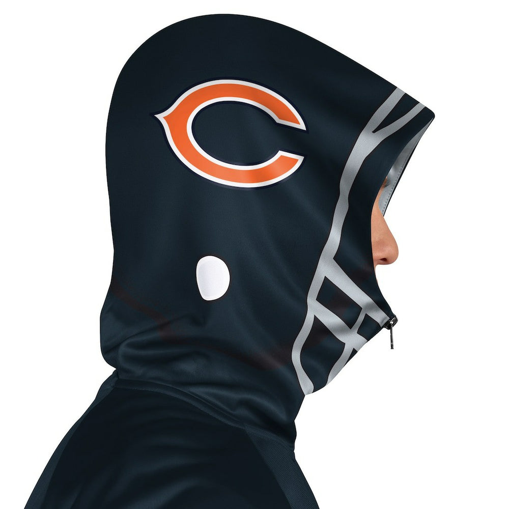 Pro Player Helmet Full-Zip Hooded Track Jacket - Chicago Bears