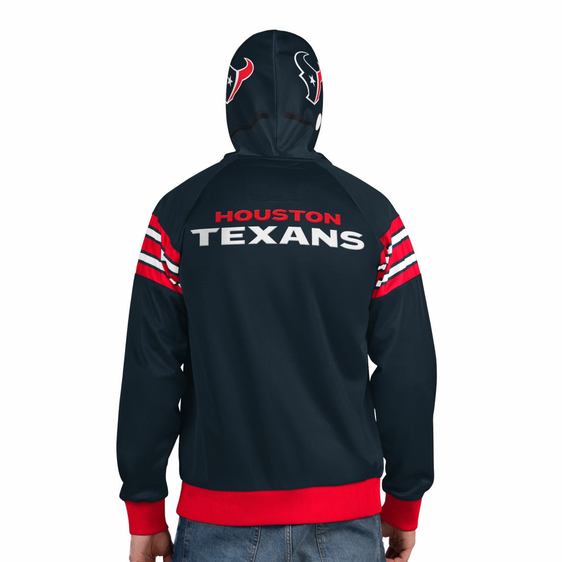 Pro Player Helmet Full-Zip Hooded Track Jacket - Houston Texans