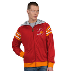 Pro Player Retro Helmet Full-Zip Hooded Track Jacket - Tampa Bay Buccaneers