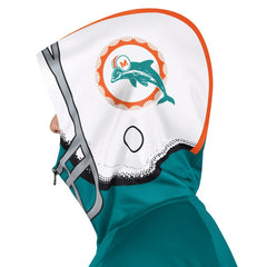 Pro Player Retro Helmet Full-Zip Hooded Track Jacket - Miami Dolphins