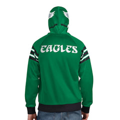 Pro Player Retro Helmet Full-Zip Hooded Track Jacket - Philadelphia Eagles