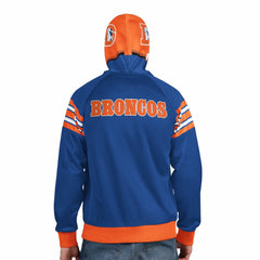 Pro Player Retro Helmet Full-Zip Hooded Track Jacket - Denver Broncos