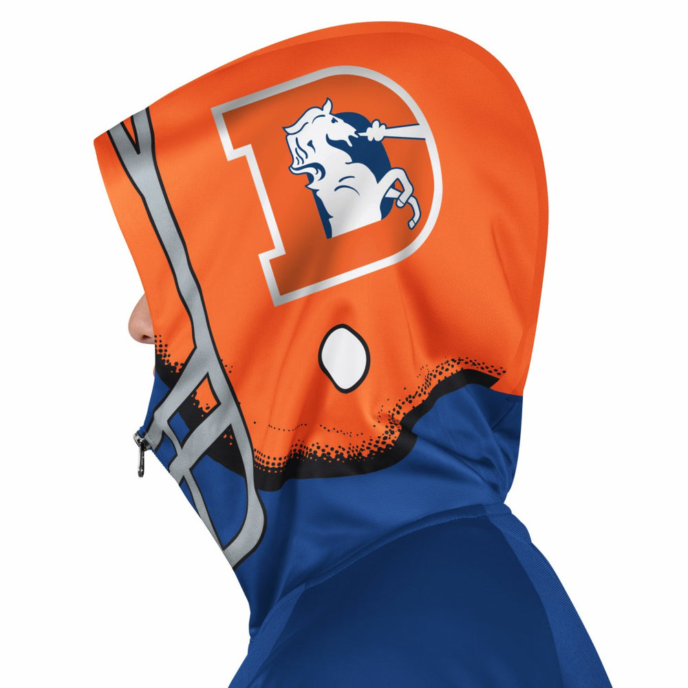 Pro Player Retro Helmet Full-Zip Hooded Track Jacket - Denver Broncos