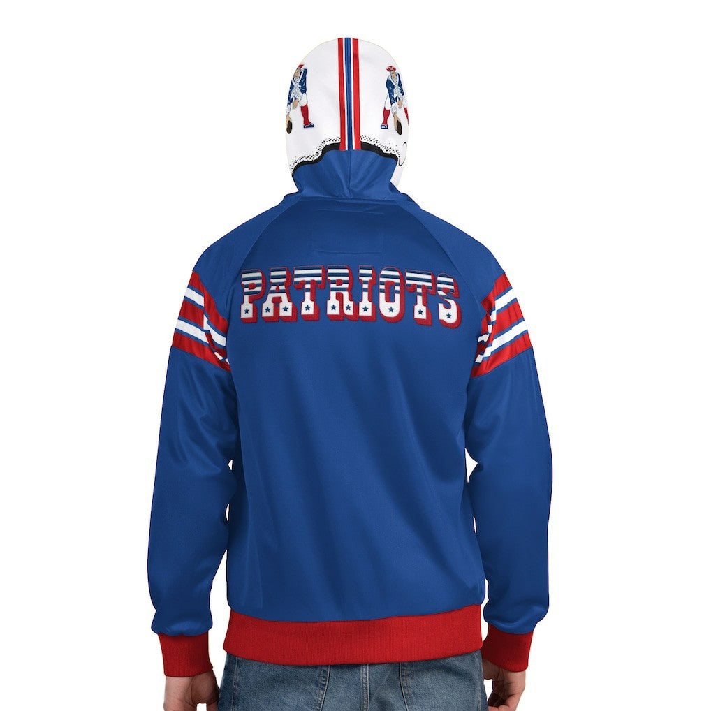 Pro Player Retro Helmet Full-Zip Hooded Track Jacket - New England Patriots