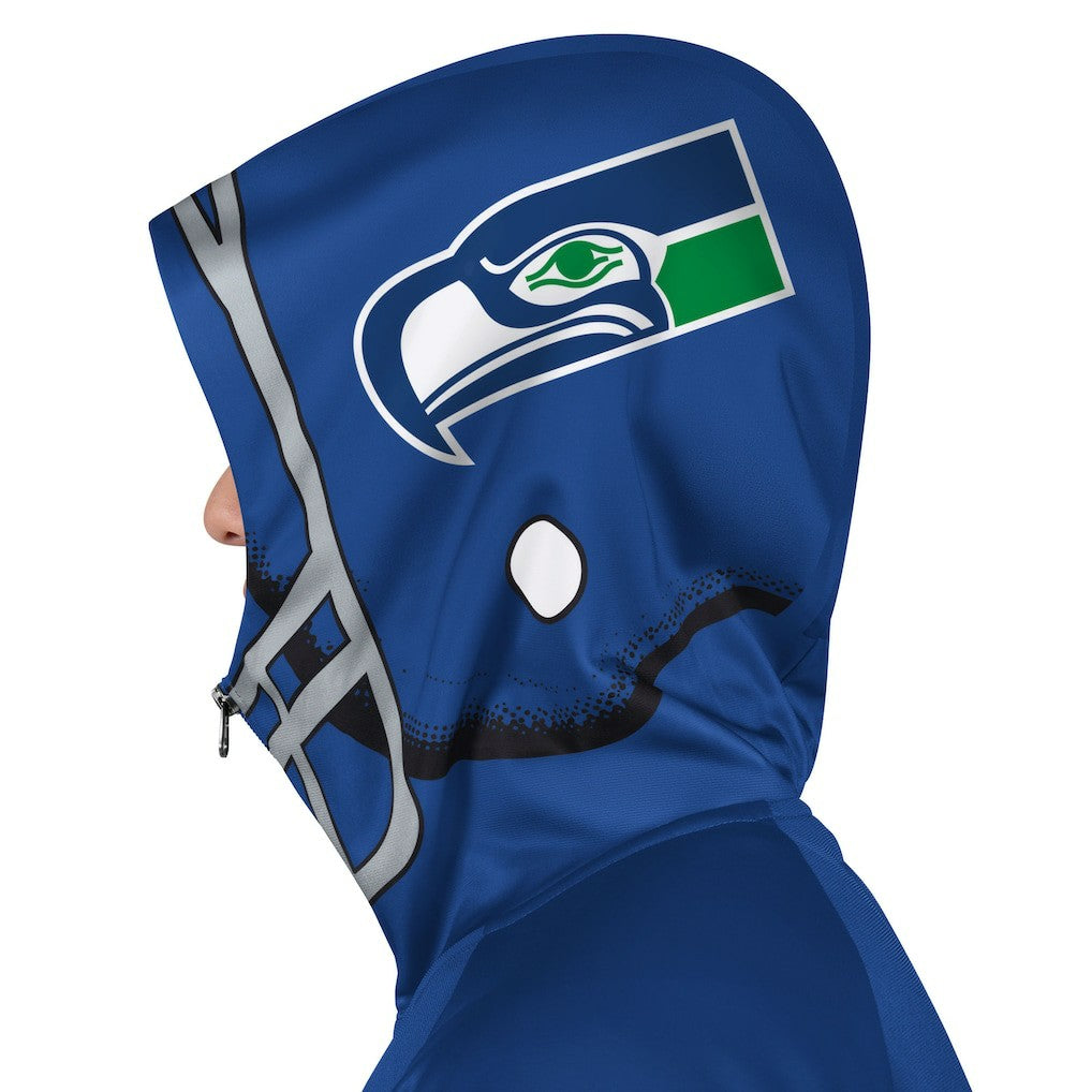 Pro Player Retro Helmet Full-Zip Hooded Track Jacket - Seattle Seahawks