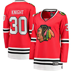 NHL Red Spencer Knight Chicago Blackhawks Fanatics Women's Home Breakaway Player Jersey