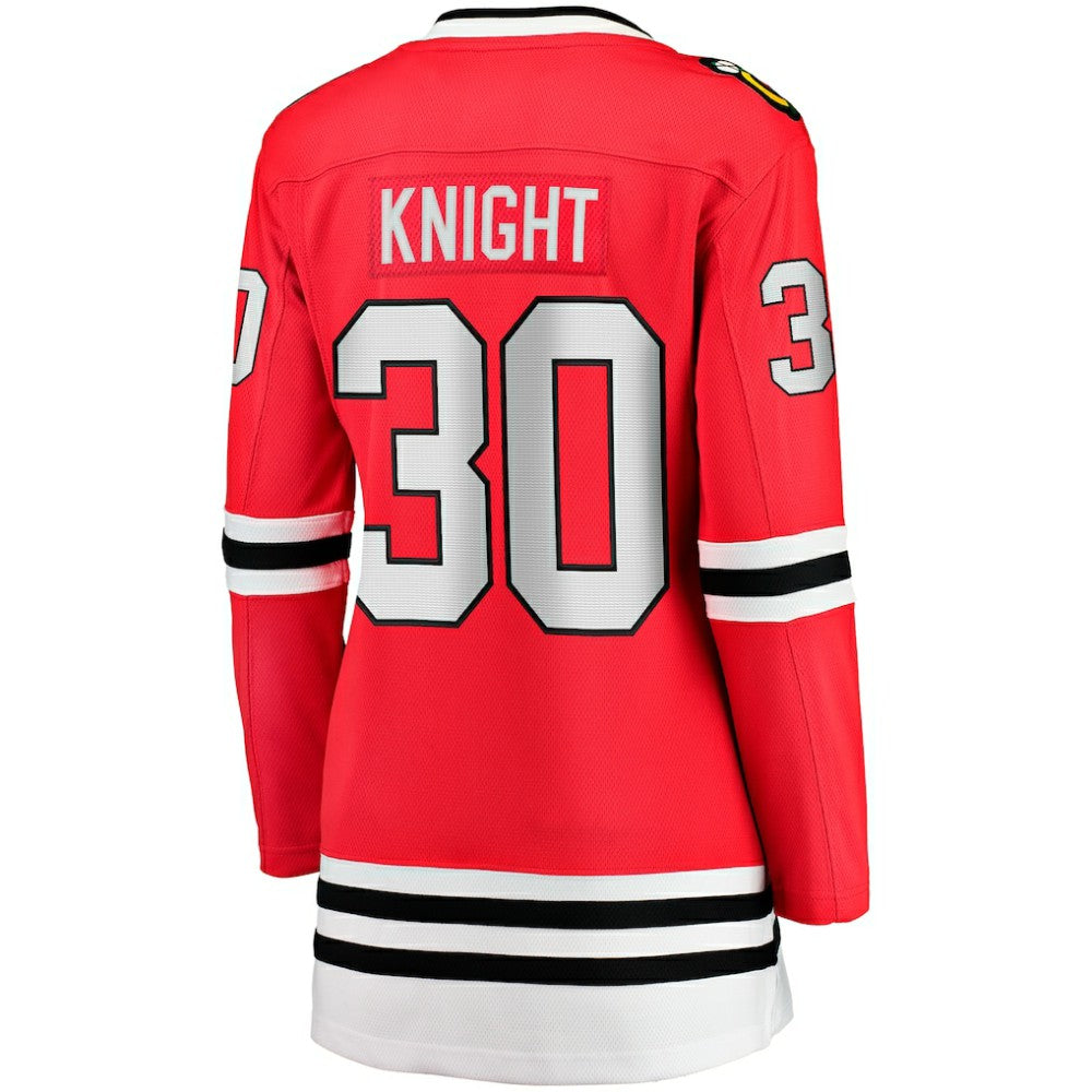 NHL Red Spencer Knight Chicago Blackhawks Fanatics Women's Home Breakaway Player Jersey