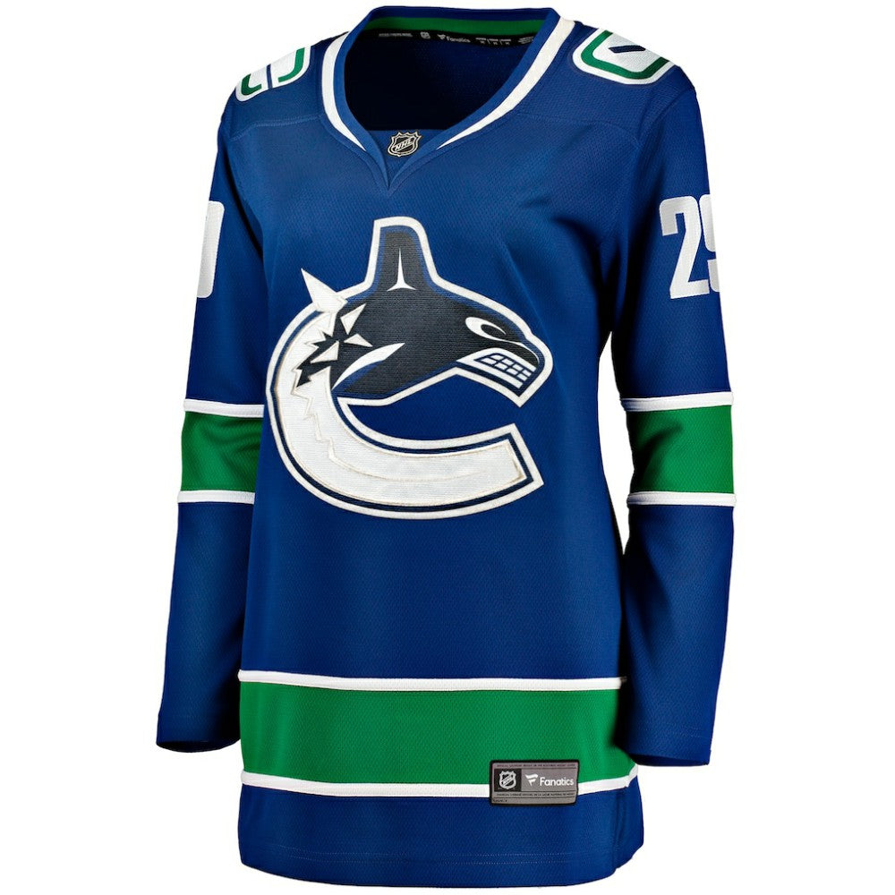 NHL Blue Marcus Pettersson Vancouver Canucks Fanatics Women's Home Breakaway Player Jersey
